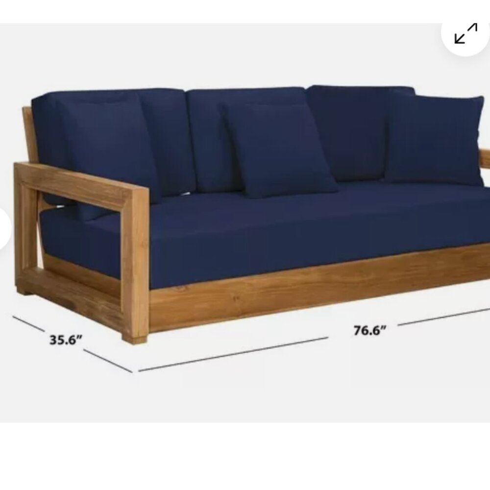 Beige cushion covers for patio Montford 3 seater